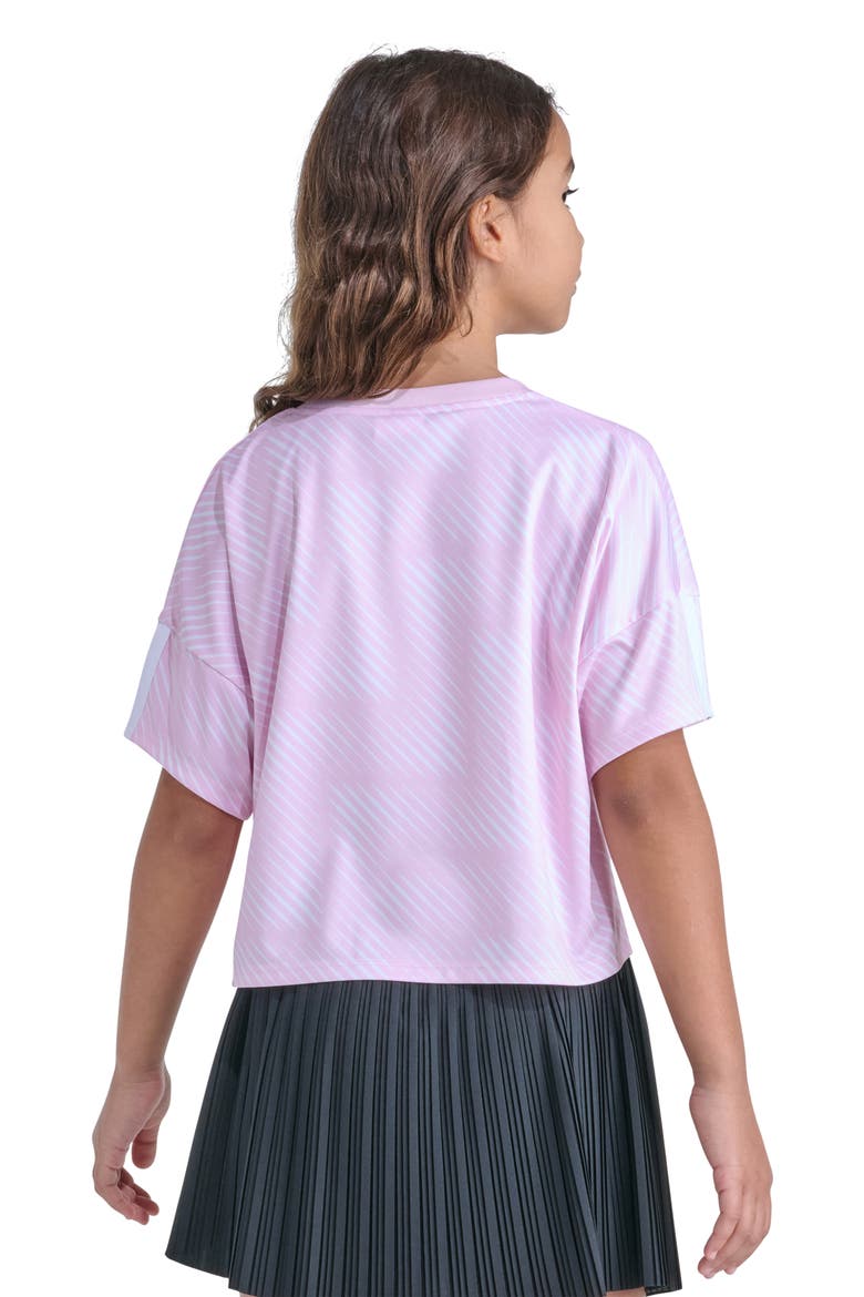 Kids' Badge of Sport Logo Soccer T-Shirt, Alternate, color, CLEAR PINK