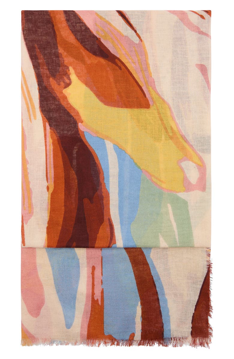 MANGO Printed Scarf, Main, color,