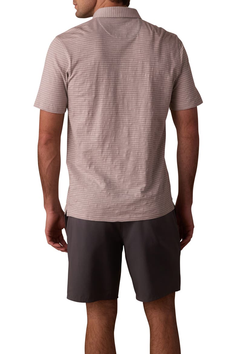 Slub Pocket Polo, Alternate, color, GREYSTONE STRIPE