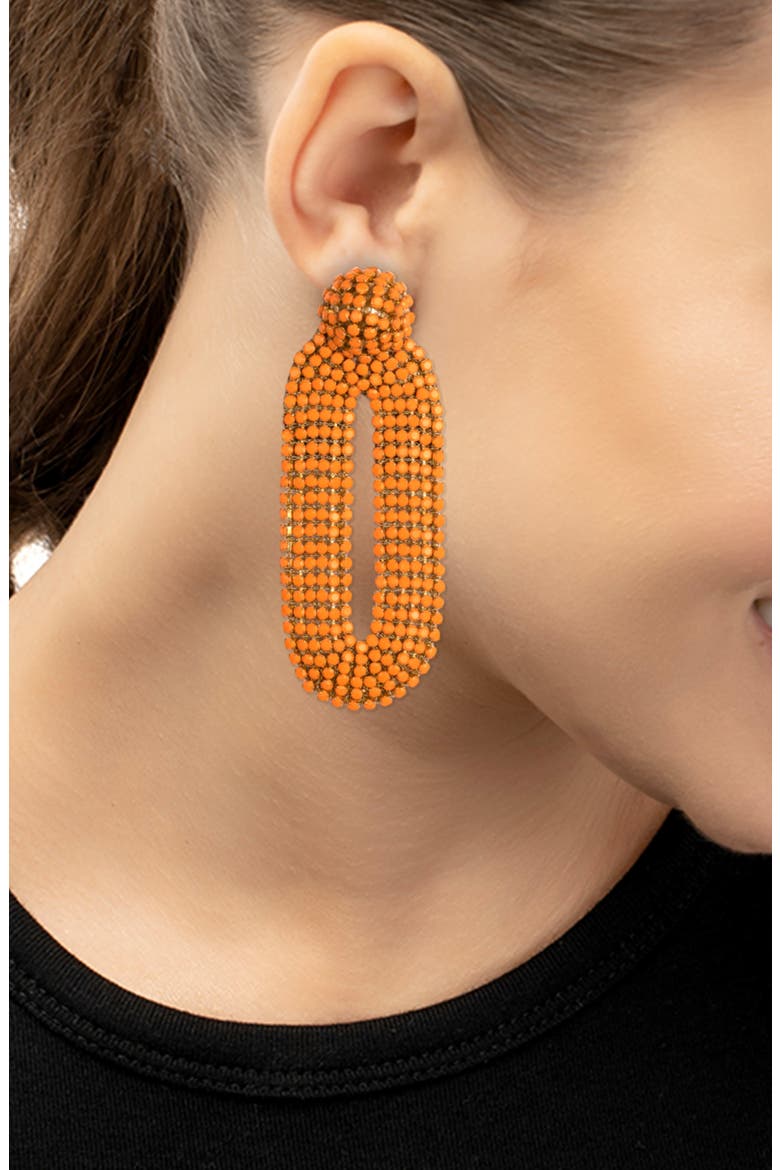 Bianca Earrings, Alternate, color, ORANGE