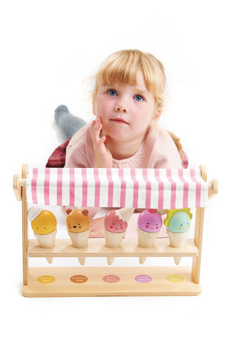 Scoops & Smiles Ice Cream Cone Stand Set, Alternate, color, MULTI