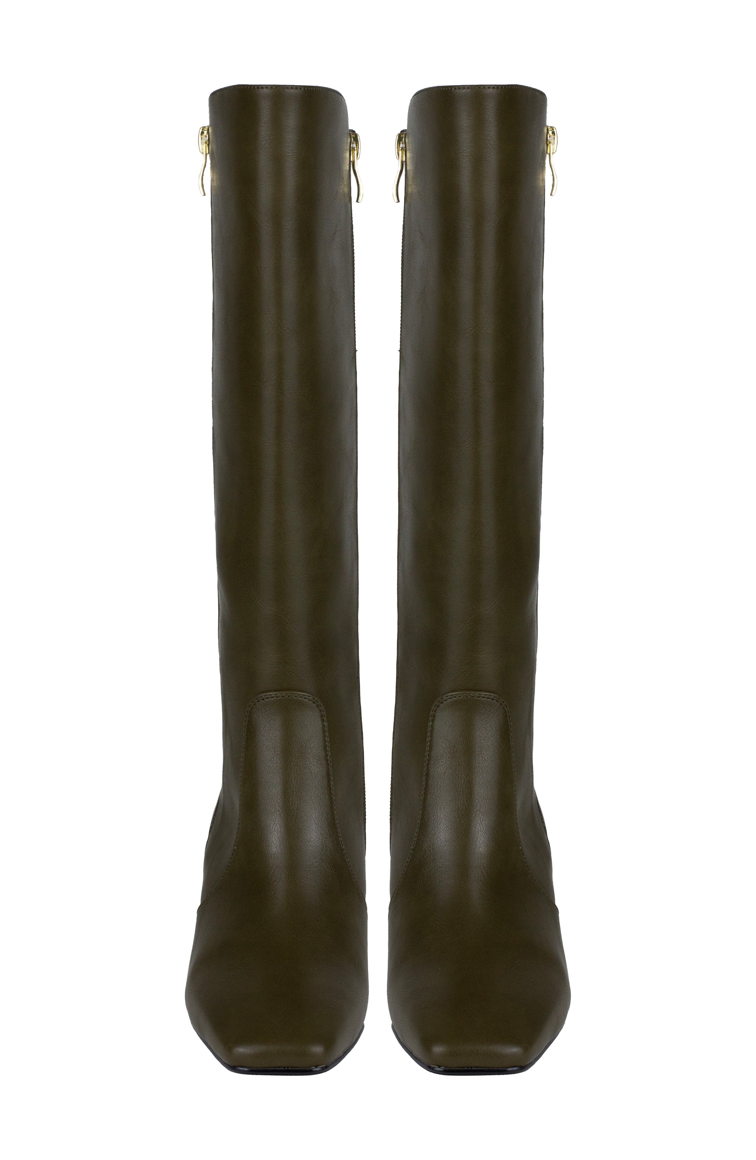 NINETY UNION Morgan Tall Wedge Boot, Alternate, color, Olive