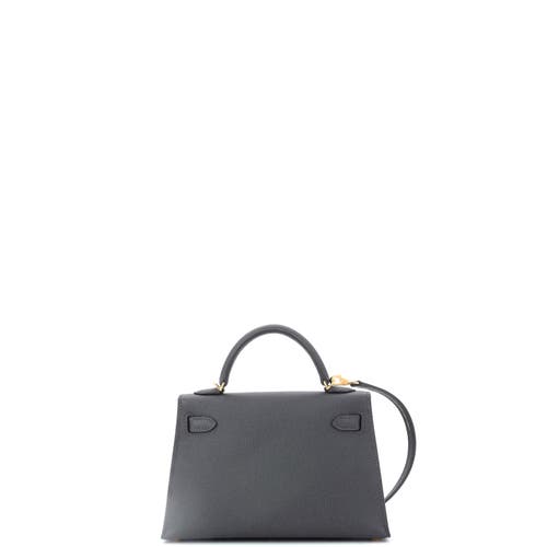 Pre-owned Hermes  Hermes Kelly Mini Ii Bag Green Epsom With Gold Hardware 20 In Green