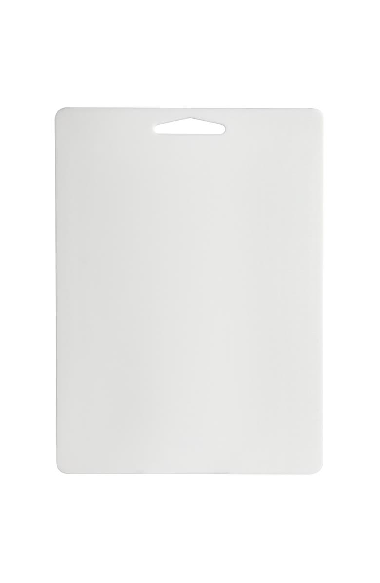 Martha Stewart Everyday Fayer Polypropylene 18in x 13in Cutting Board, Alternate, color, White