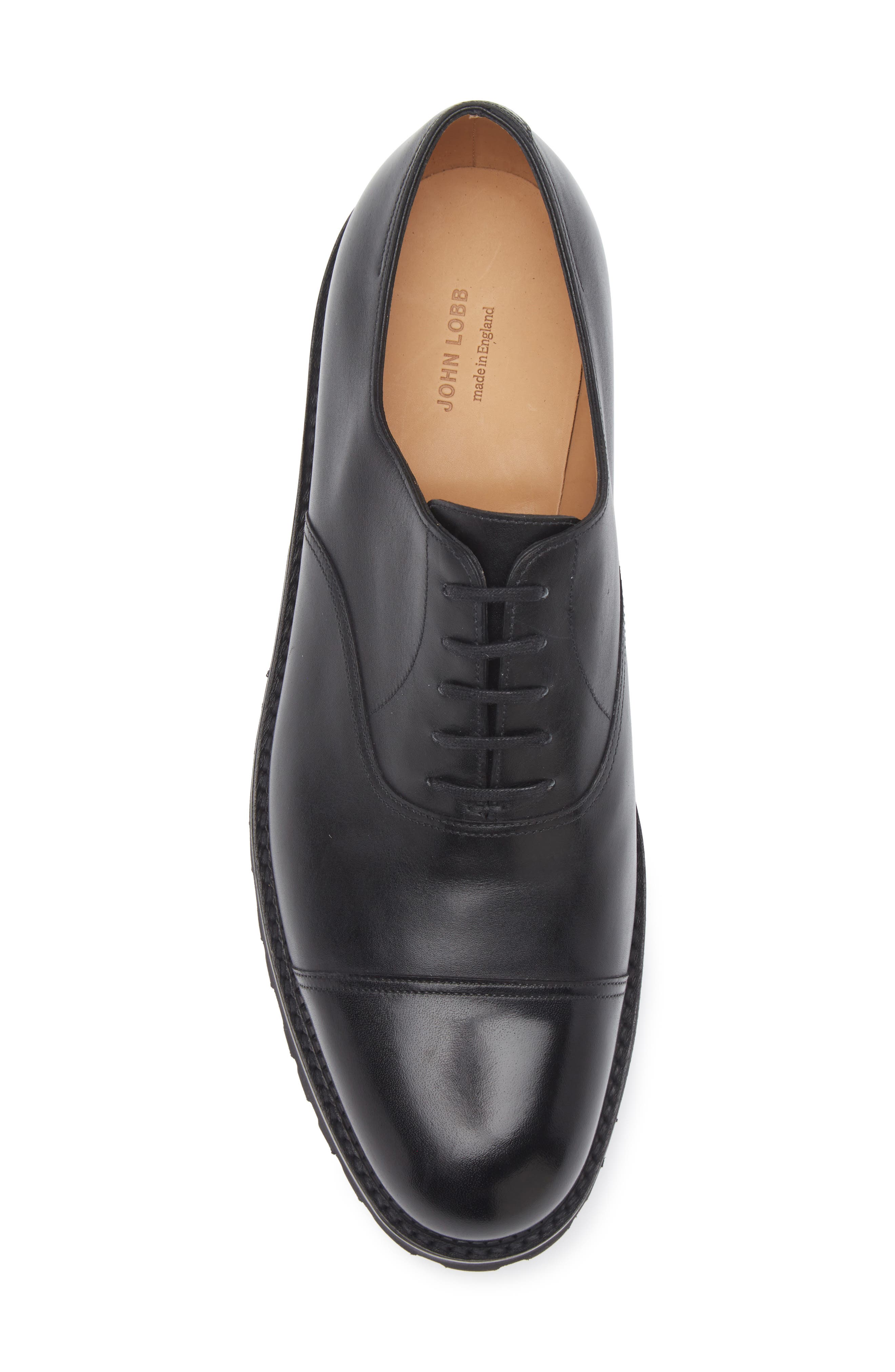 John Lobb City II Standard Cap Toe Oxford, Alternate, color, Black