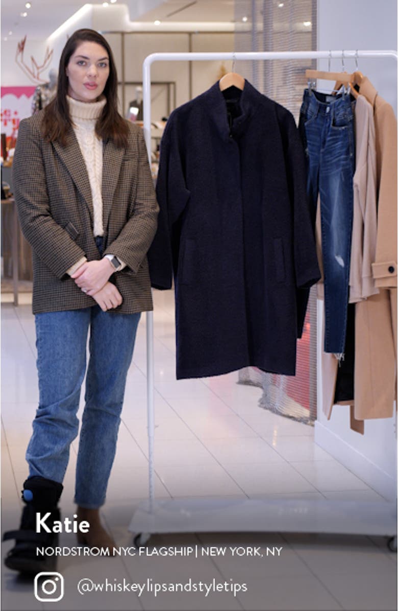 Stand Wool Blend Collar Coat, sales video thumbnail