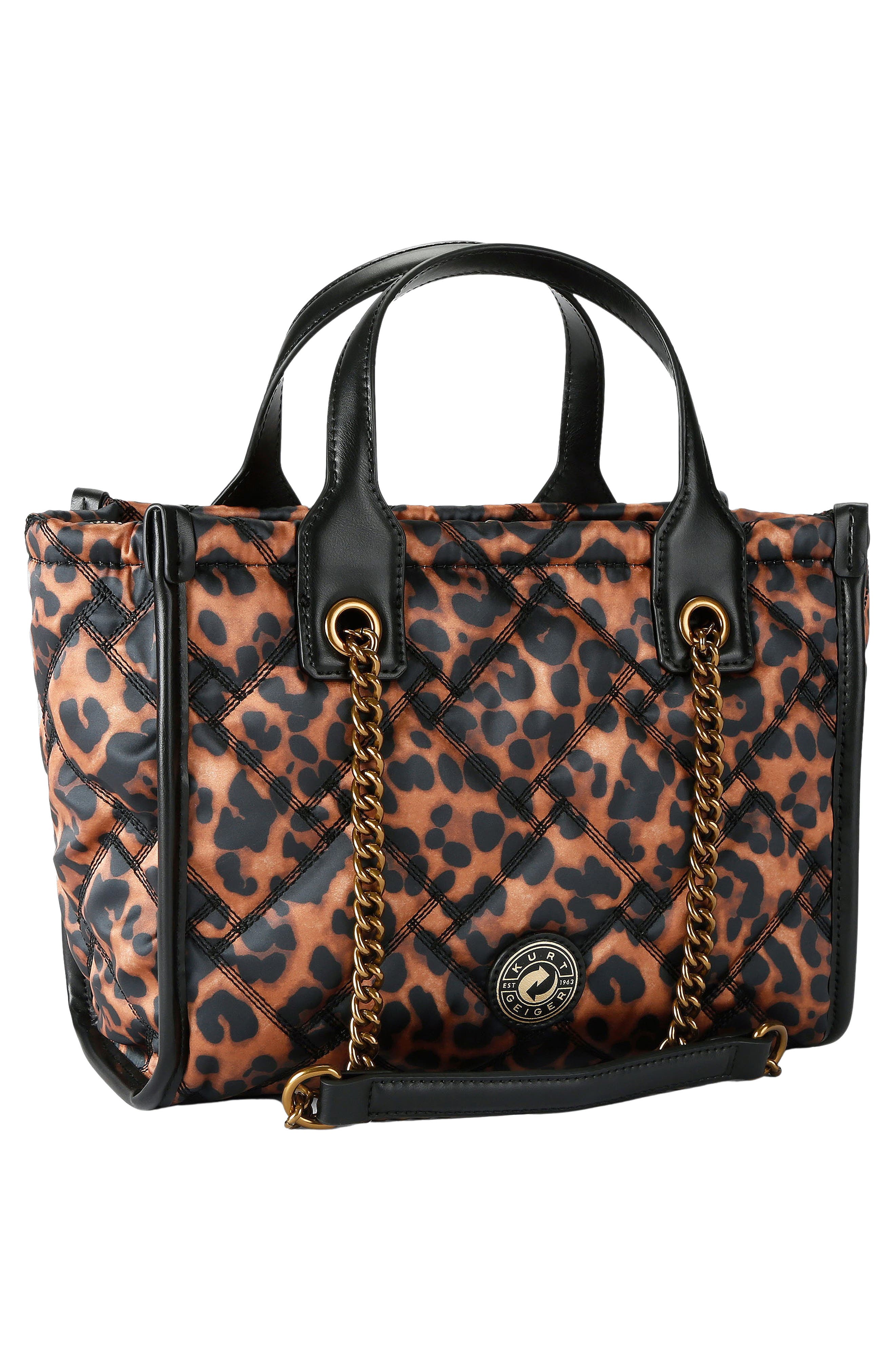 Small Hoxton Print Shopper Bag, Alternate, color, MEDIUM BROWN