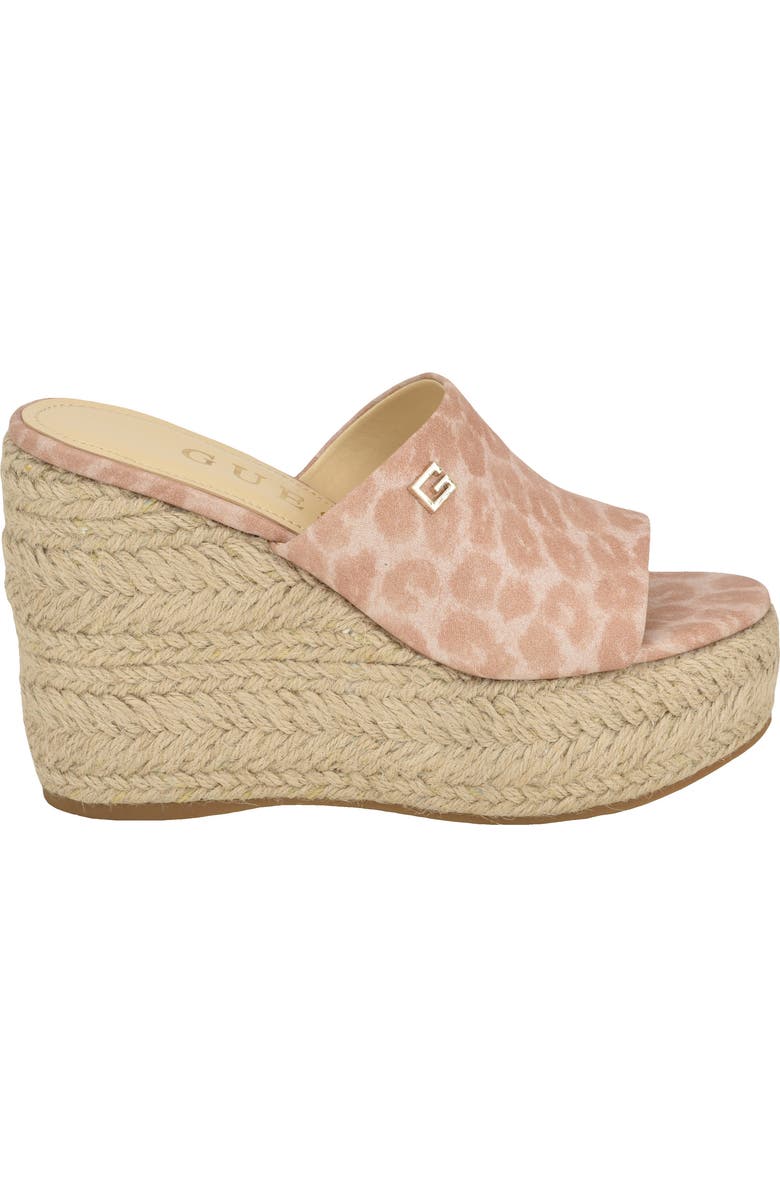 GUESS Evba Espadrille Platform Wedge Sandal, Alternate, color,