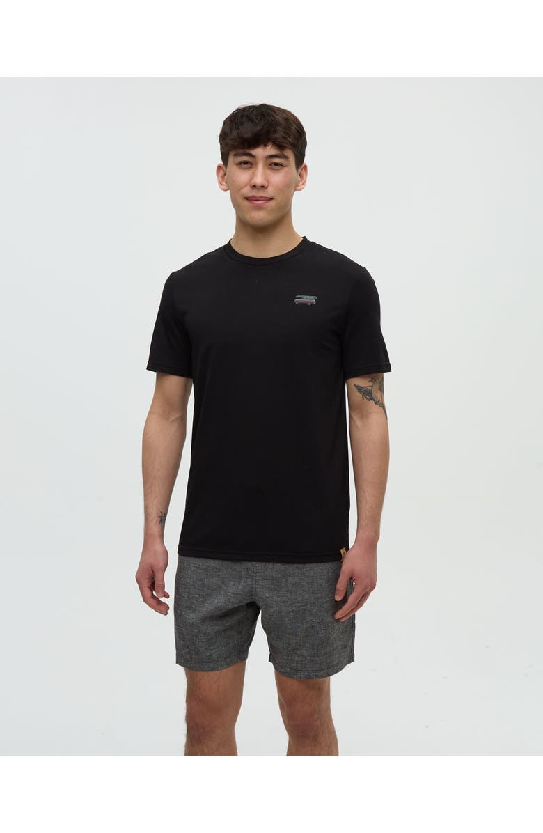 tentree Lake Tentree T-Shirt, Alternate, color, Meteorite Black/Lake Day
