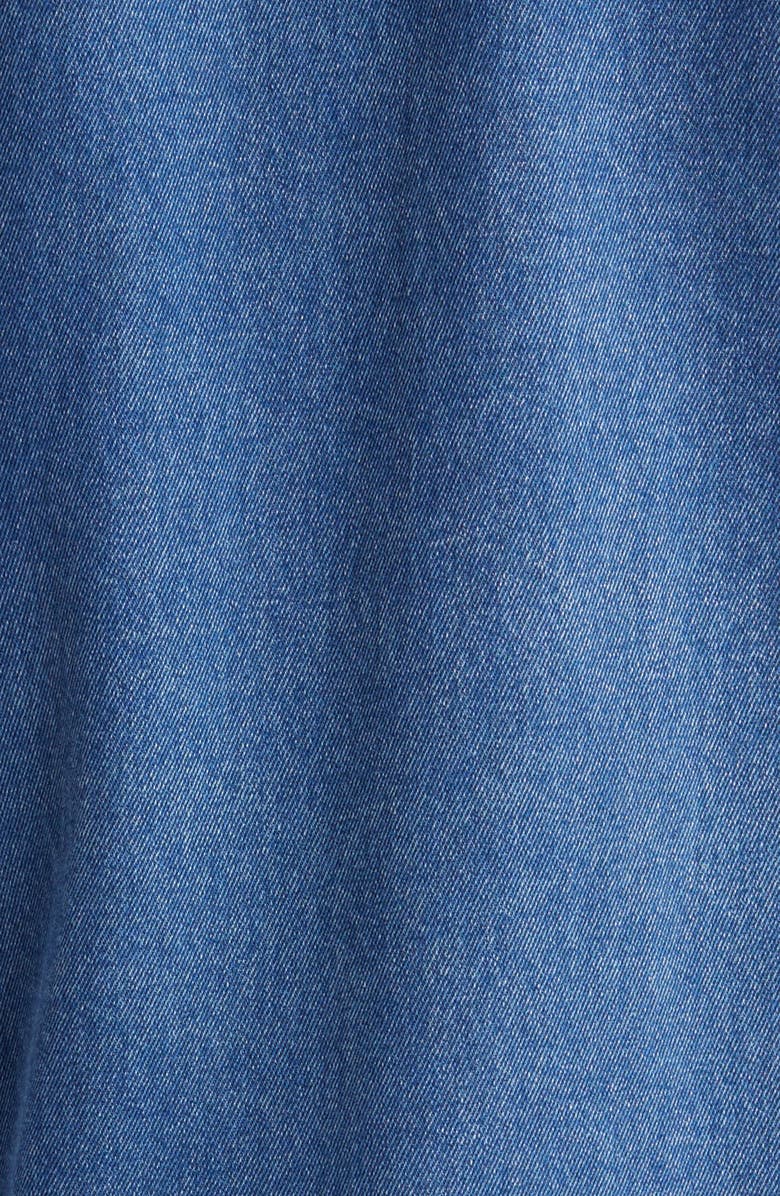 Fear of God Essentials Oversize Denim Zip Jacket, Alternate, color, 