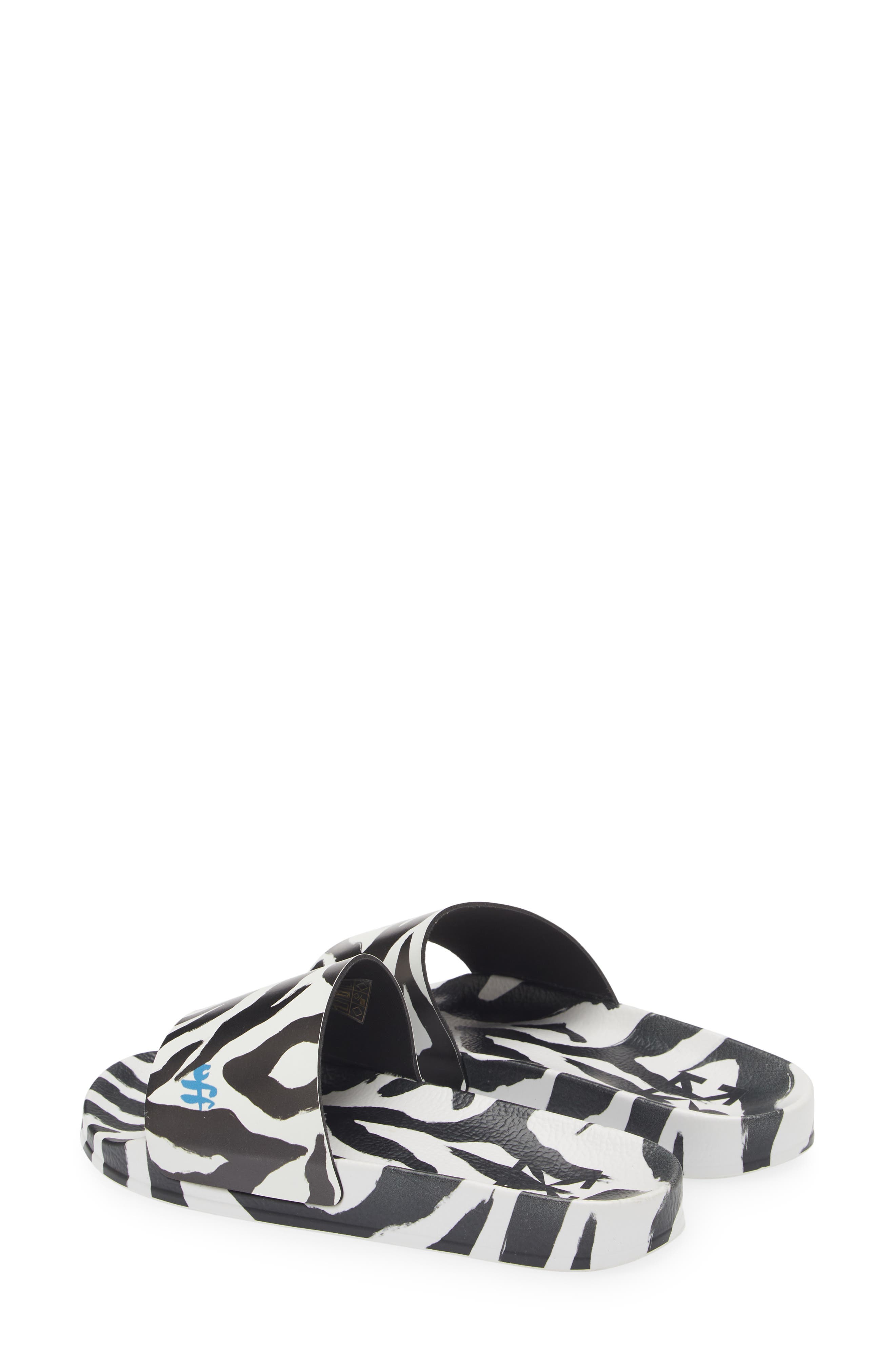 Off-White Logo Pool Slide Sandal, Alternate, color, 