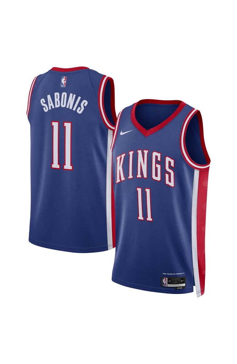 Nike Unisex Nike Domantas Sabonis Blue Sacramento Kings 2024/25 Swingman Player Jersey - City Edition, Alternate, color, 