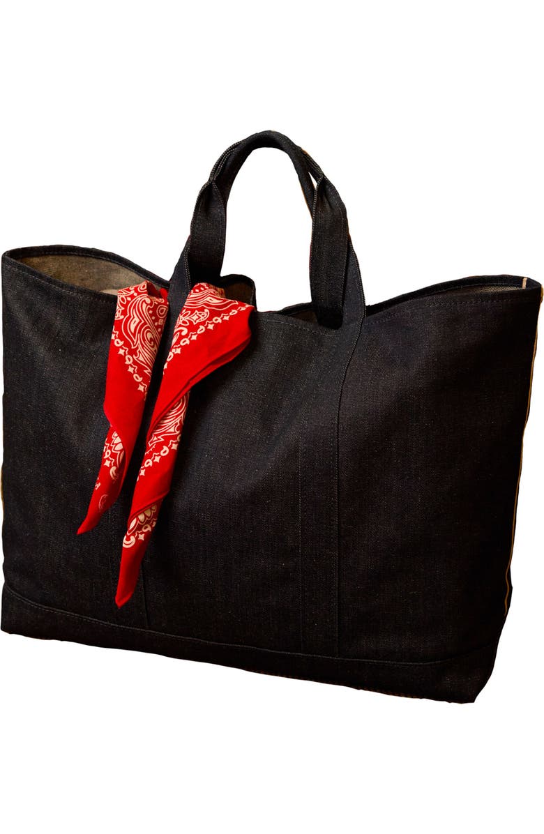 Fortela Tawelbag Selvedge Denim Bag, Main, color, Blue