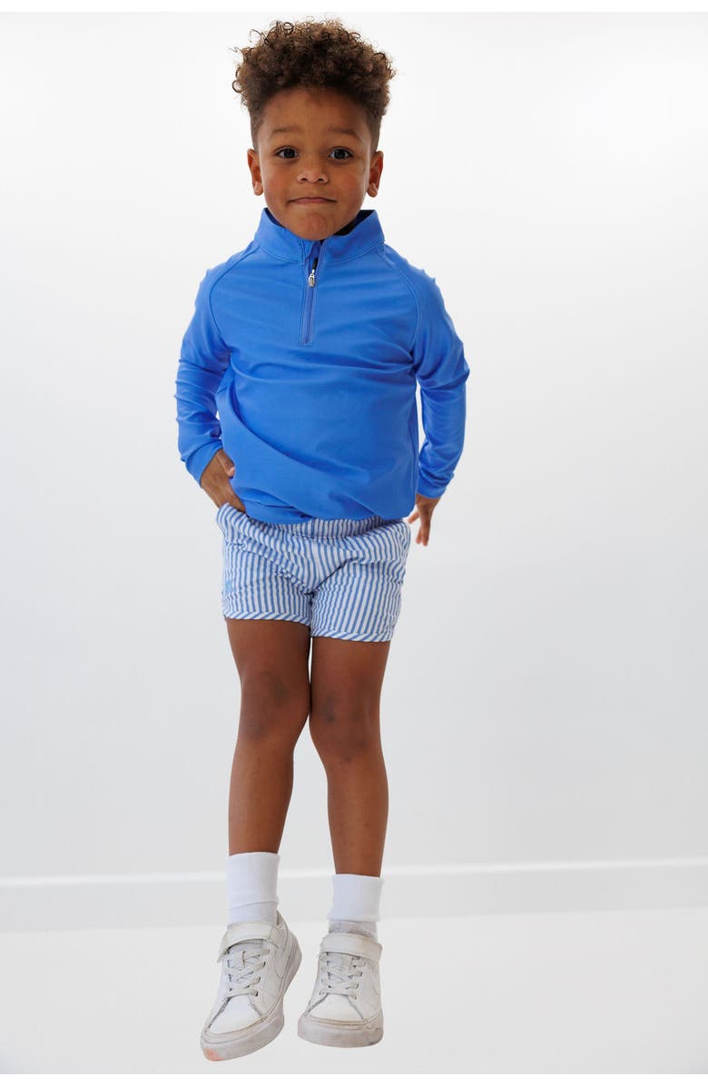 Courtside Kids Boys Seersucker Super Short, Alternate, color, Blue Seersucker