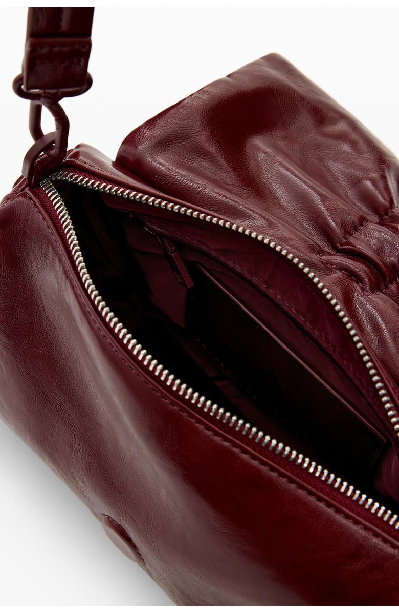 Desigual Faux Leather Shoulder Bag, Alternate, color, Burgundy