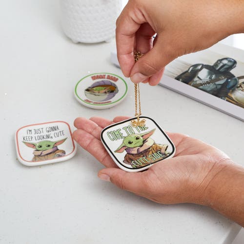 Star Wars The Child Grogu Mini Trinket Tray Gift Set, 3 Piece In Gold