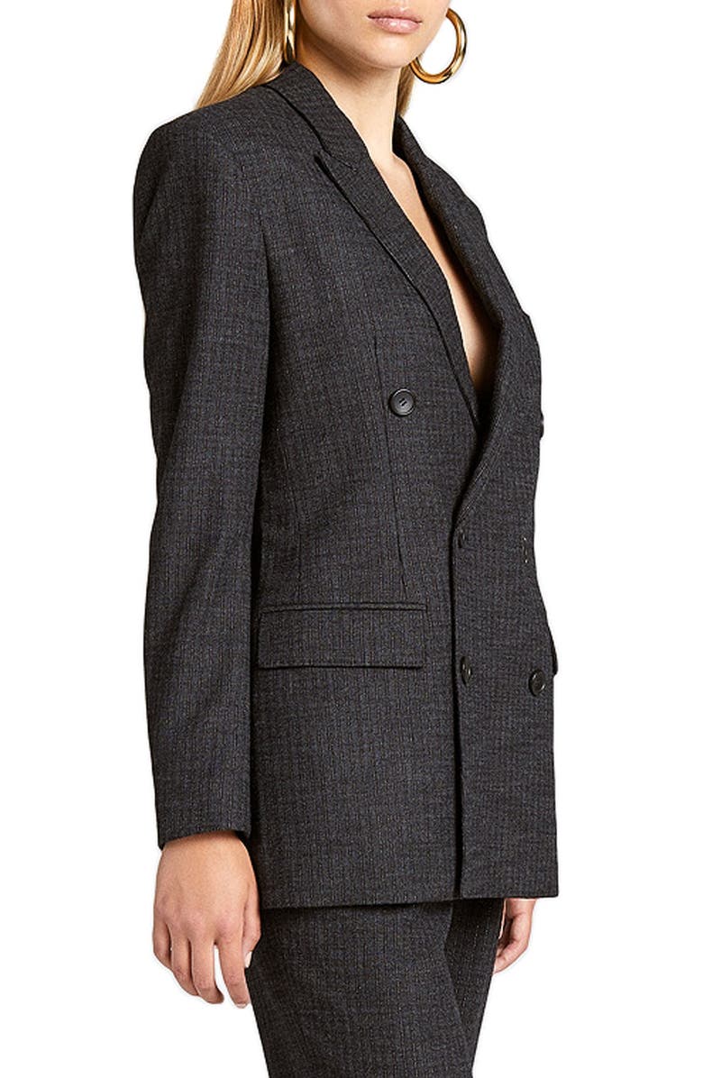 A.L.C. Chadwick Metallic Stripe Double Breasted Blazer, Alternate, color,