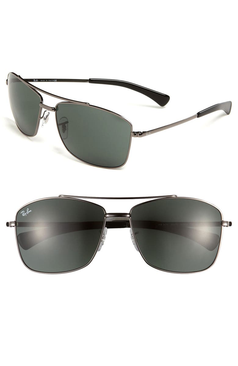 Ray-Ban 60mm Aviator Sunglasses, Main, color,