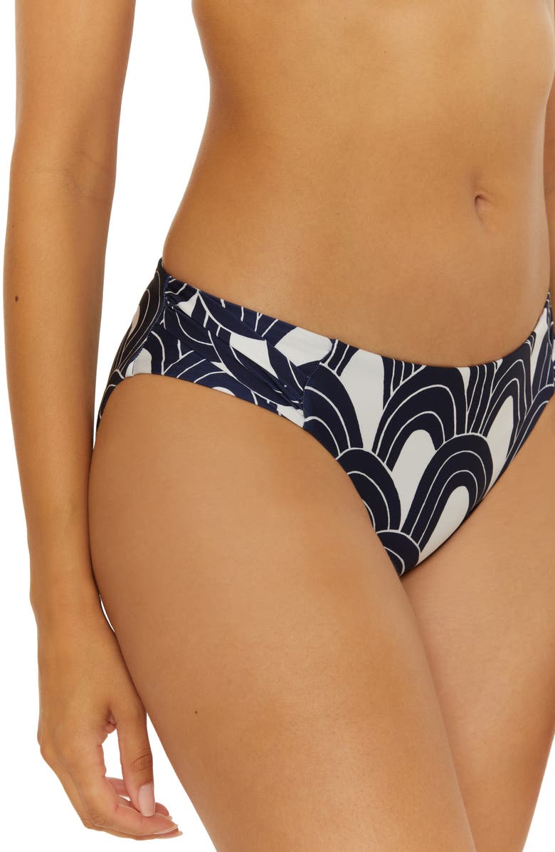 Trina Turk Arches Side Tab Hipster Bikini Bottoms, Alternate, color, 
