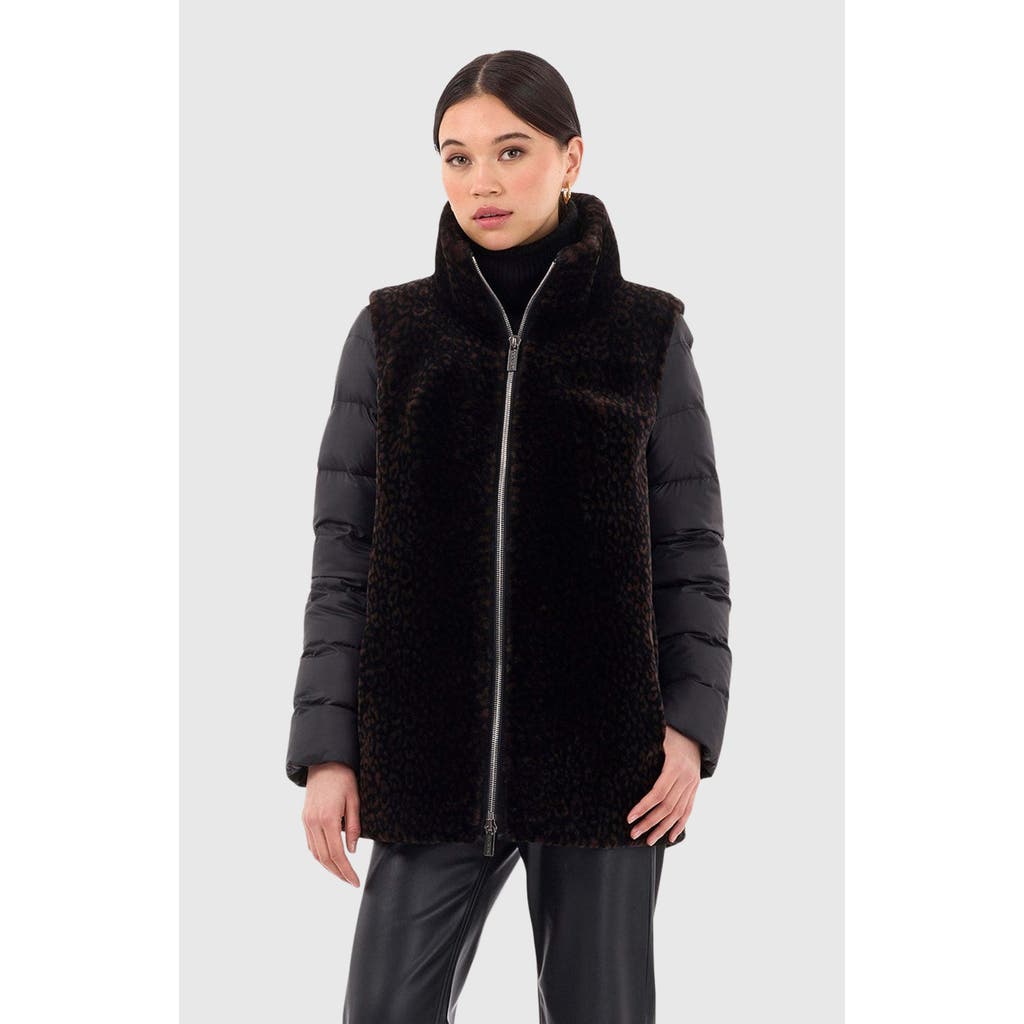 Gorski Shearling Lamb Puffer With Detachable Sleeves