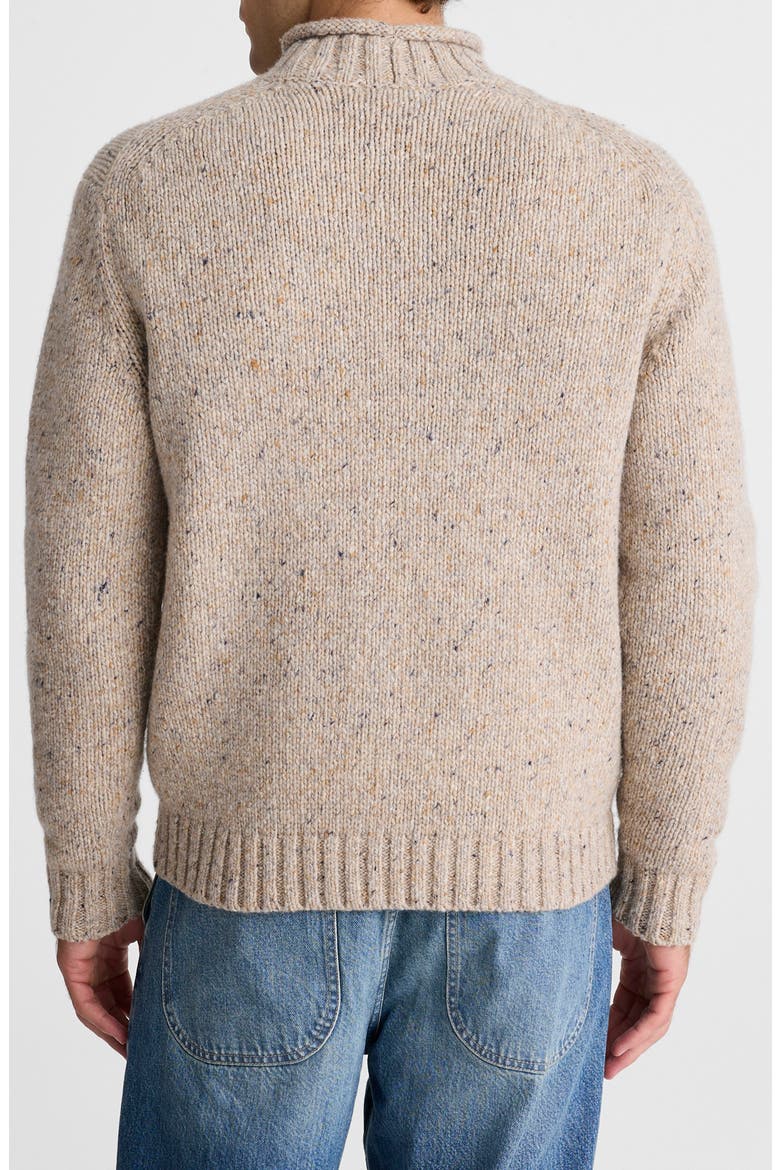 Roll Neck Donegal Wool Blend Sweater, Alternate, color, OATMEAL