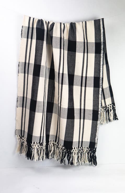 Cecilia Striped Cotton Throw Blanket
