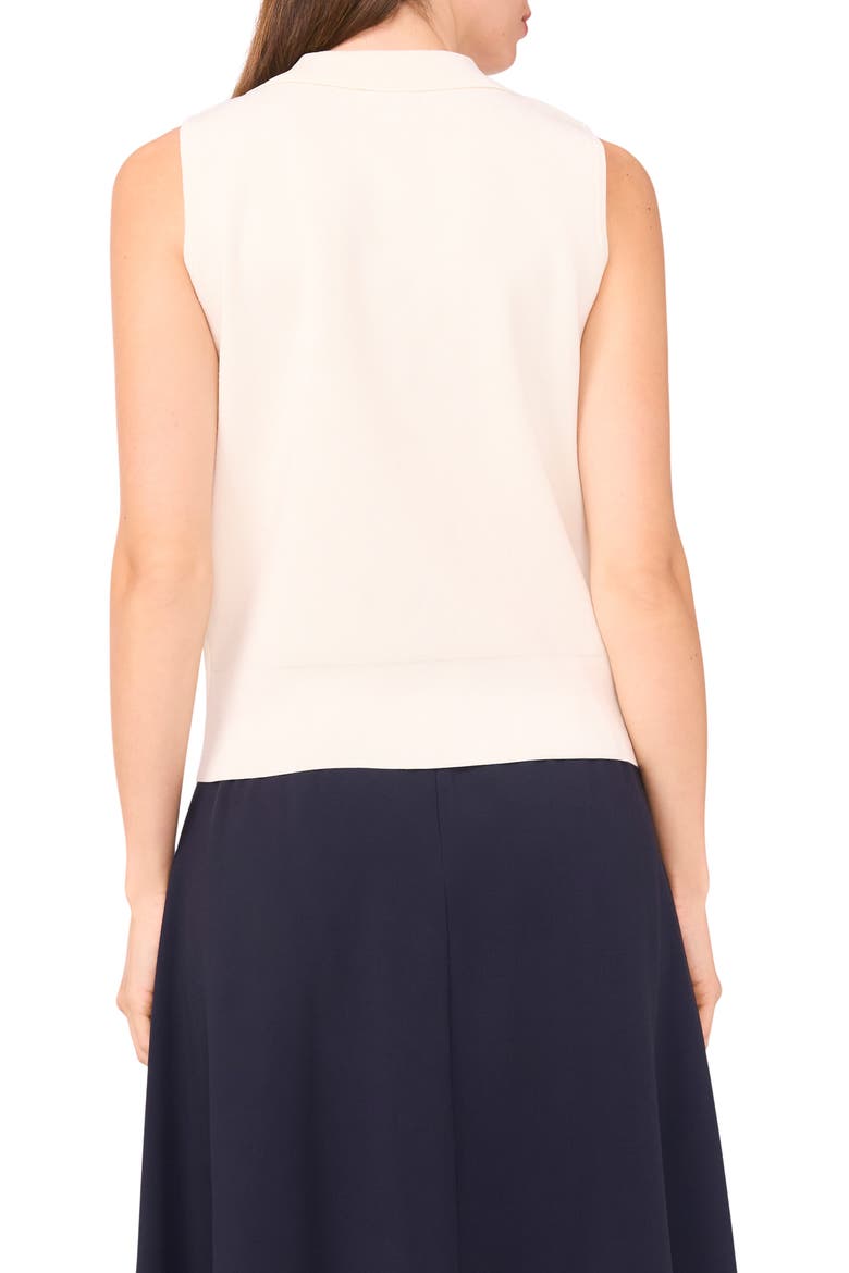 Lapel Collar Sweater Vest, Alternate, color, NEW IVORY