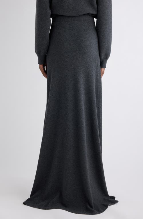 Balenciaga Wool Maxi Sweater Skirt In Gray