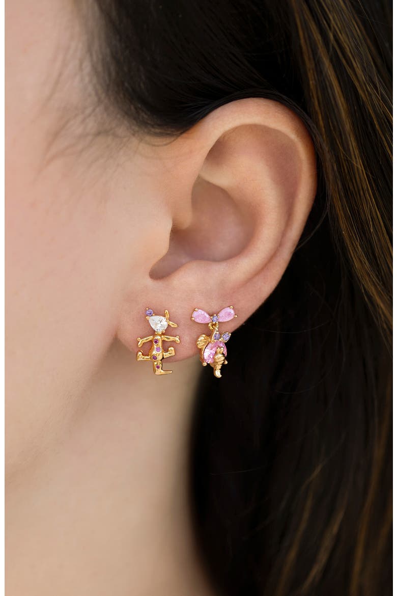 Disney Winnie the Pooh Stud Earring Set, Alternate, color, GOLD