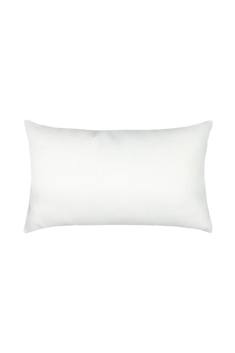 Mane Blanc Handmade Macrame Fringed Indoor & Outdoor Woven Accent Pillow, Alternate, color, Blanc