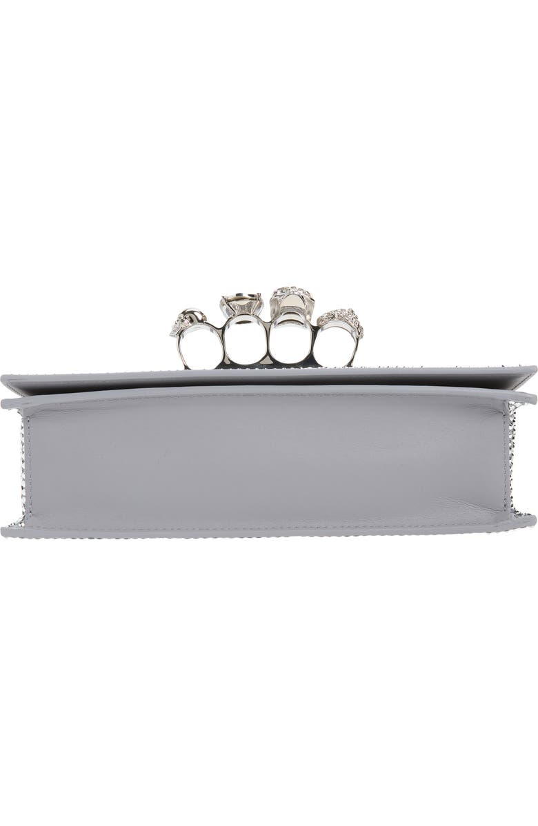 McQueen Mini Jeweled Shoulder Bag, Alternate, color, Lead