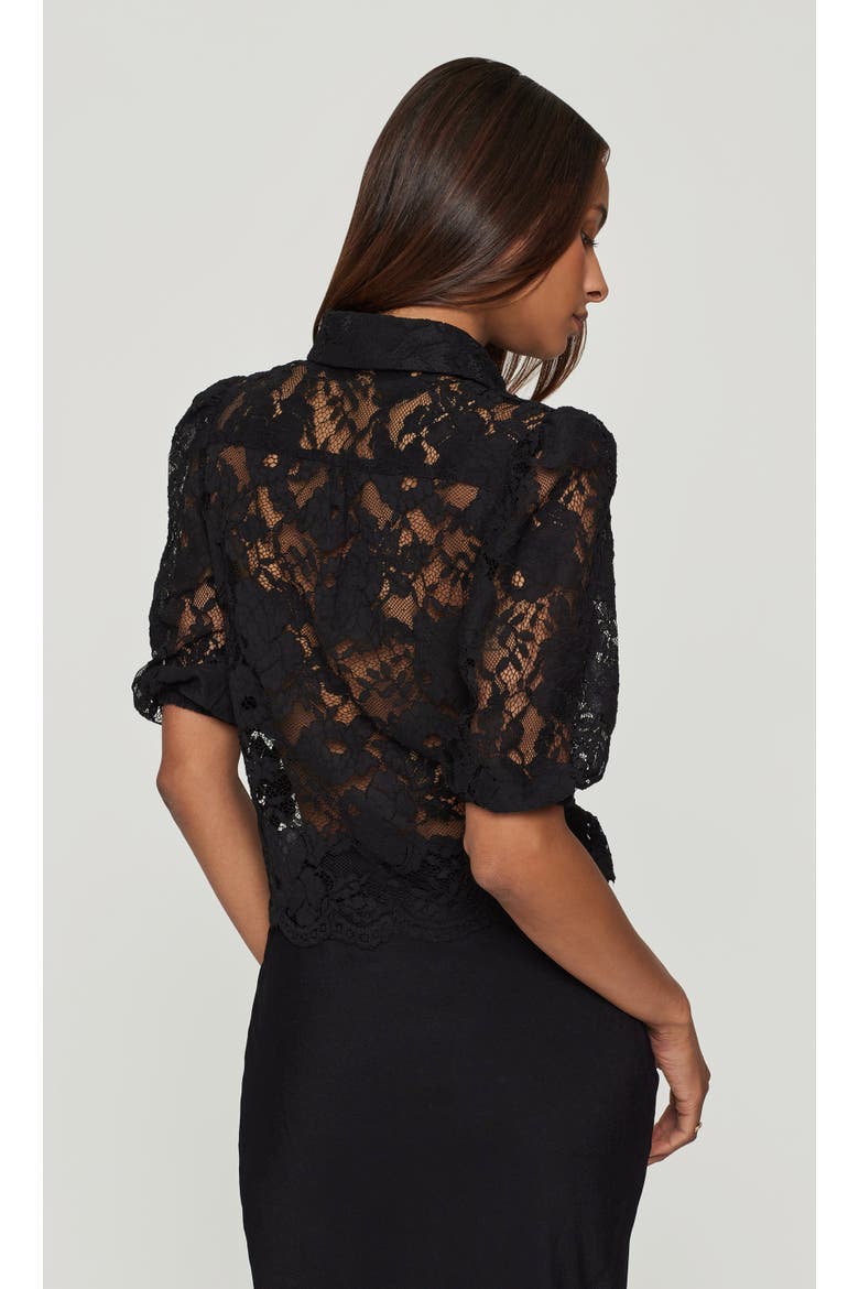 Tammy Mesh Lace Shirt, Alternate, color, Black