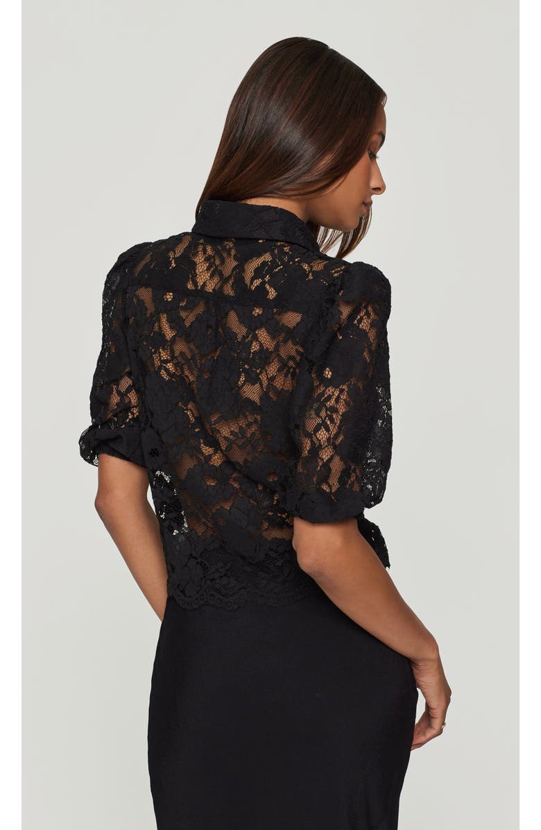 Generation Love Tammy Mesh Lace Shirt, Alternate, color, Black