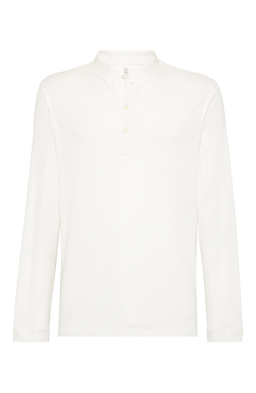 Brunello Cucinelli Long Sleeve T-shirt In Off-white