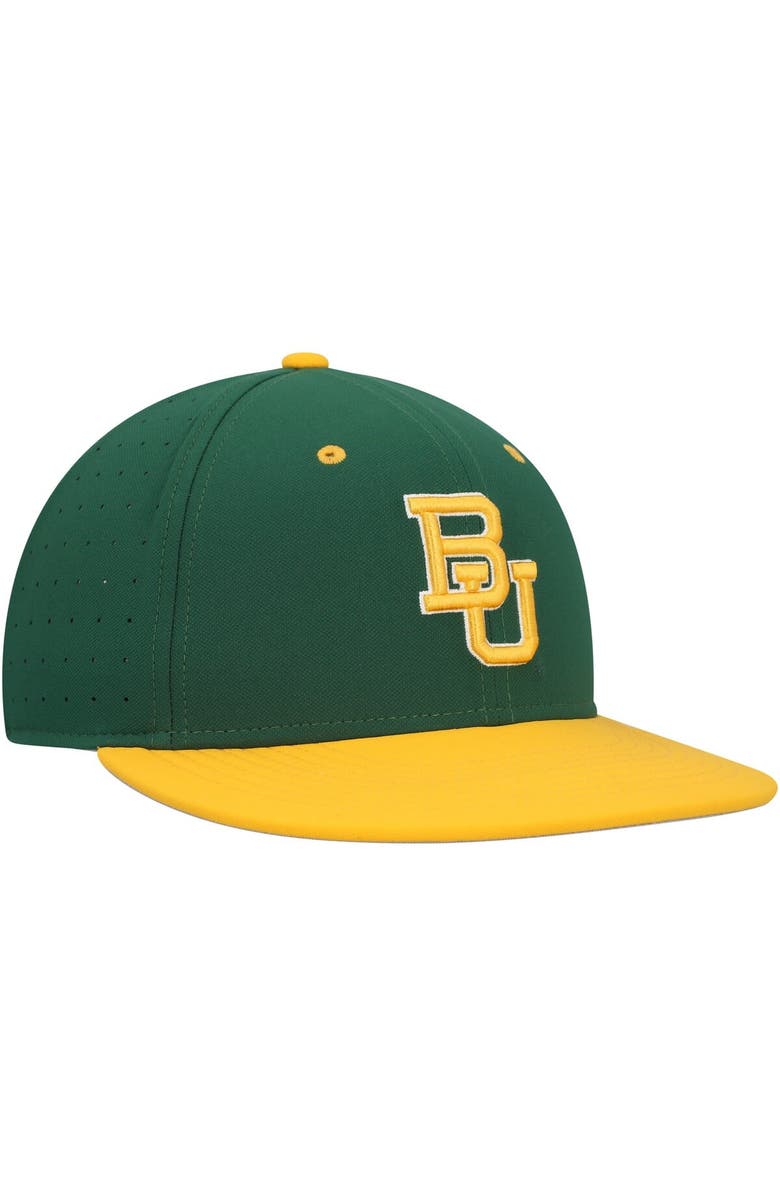 Nike Men's Nike Green Baylor Bears Aero True Baseball Performance Fitted Hat, Alternate, color, Green