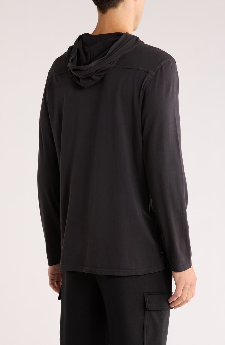 Tommy Bahama Paradise Pima Cotton Hoodie, Alternate, color, Coal