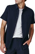 7 Diamonds Bennet Stripe Seersucker Short Sleeve Button-Up Shirt
