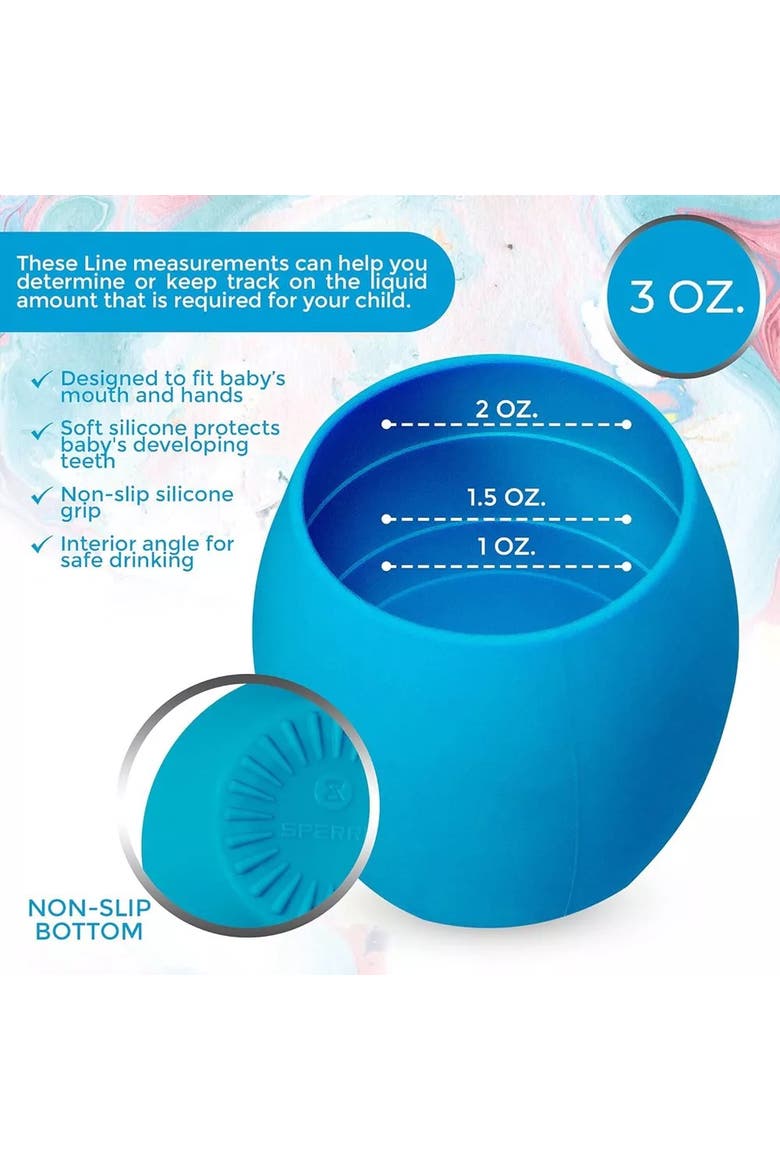 Silicone Baby Cup Set 2 Piece, Alternate, color, Dark Blue