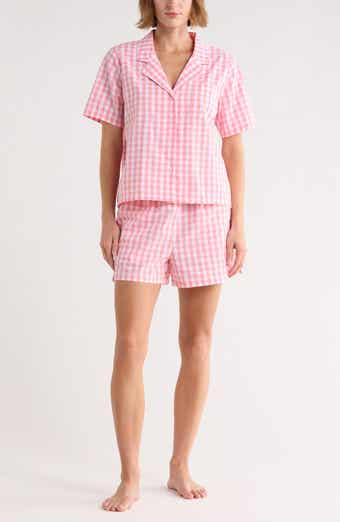 Cotton Short Sleeve Shirt & Shorts Pajamas