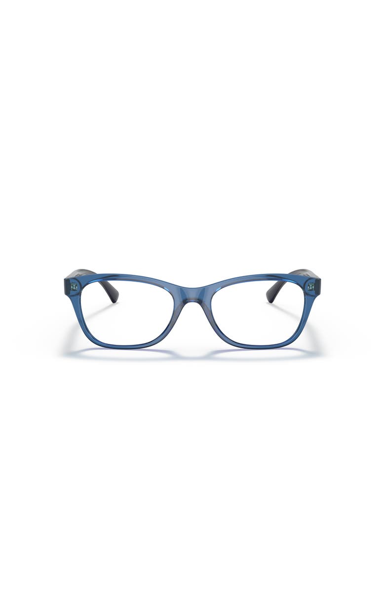 Vogue Eyewear 53mm Rectangle optical glasses, Alternate, color, Blue
