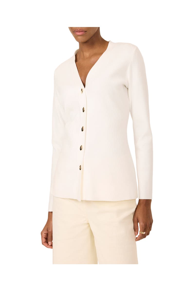 MINT VELVET V Neck Longline Cardigan, Main, color, Ivory