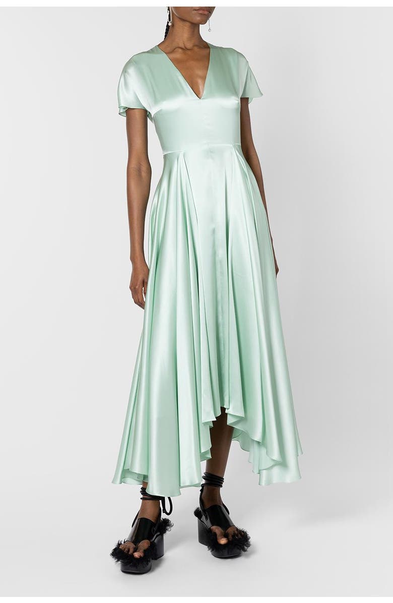 Roksanda Noma Silk Midi Dress, Alternate, color, Opaline