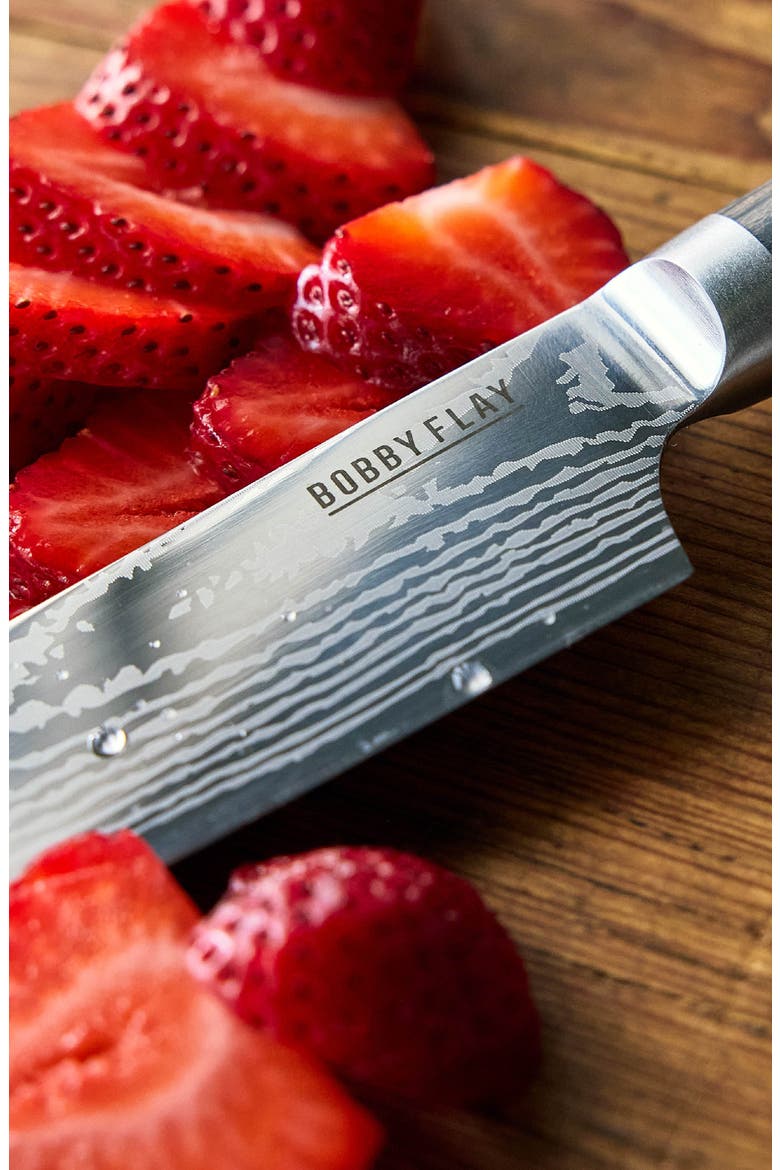 x Bobby Flay Stainless Steel 13-Piece Knife Block Set, Alternate, color, BROWN