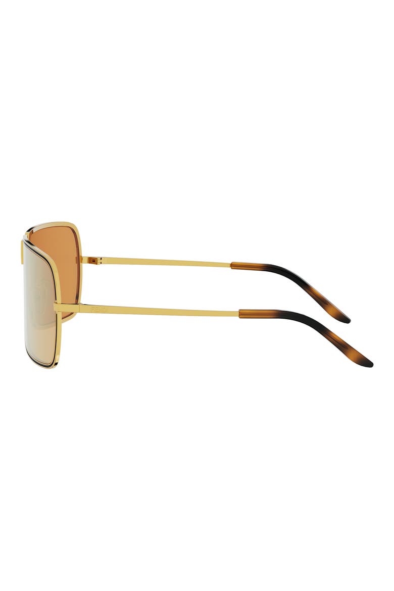 Fendiness 67.2mm Oversize Mask Sunglasses, Alternate, color, SHINY ENDURA GOLD / ROVIEX