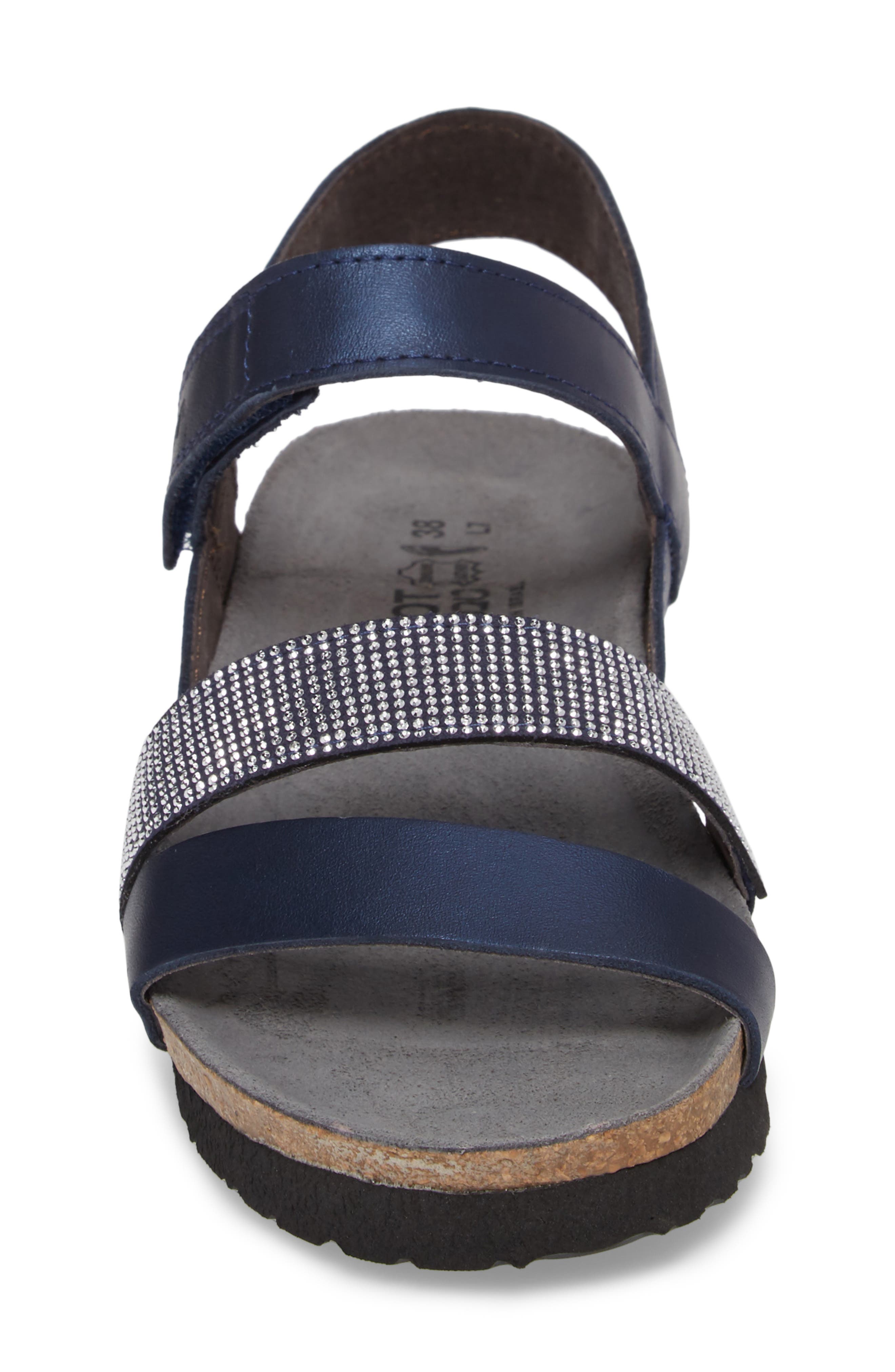 'Krista' Sandal, Alternate, color, POLAR SEA LEATHER