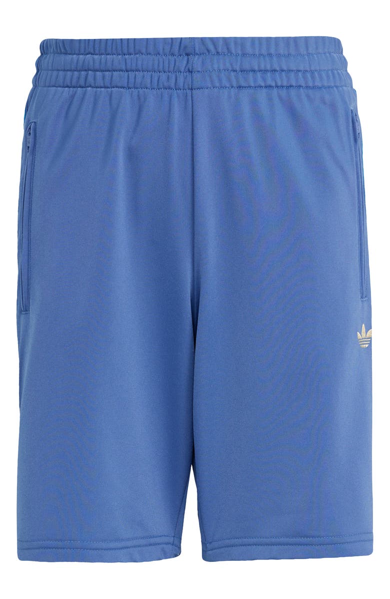 adidas Originals Kids' Firebird Track Shorts, Main, color, Crew Blue/ Light Football Gold