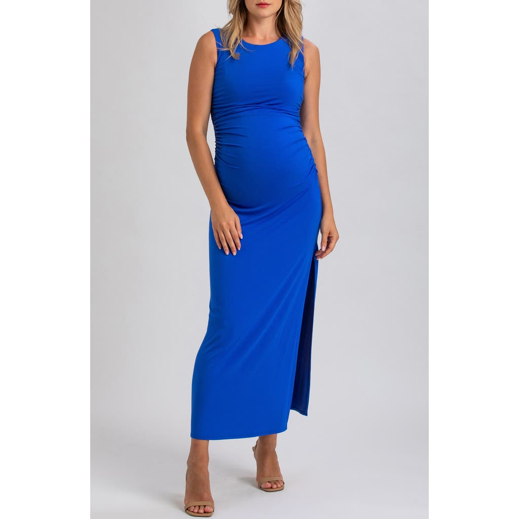 Pietro Brunelli Maternity Body-con Maternity Dress In Blue