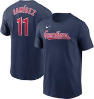Nike Men's Nike Jose Ramirez Navy Cleveland Guardians Fuse Name & Number T-Shirt
