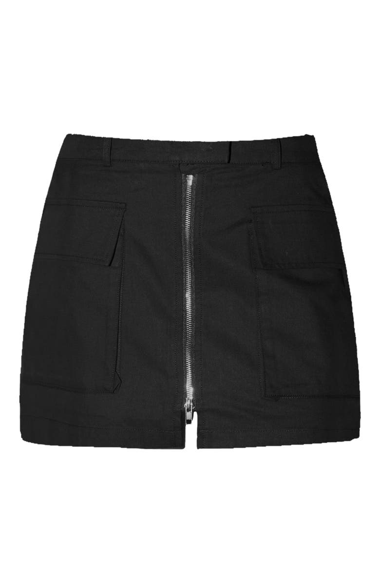 Blvck Paris Blvck Zipped Skirt, Alternate, color, Black