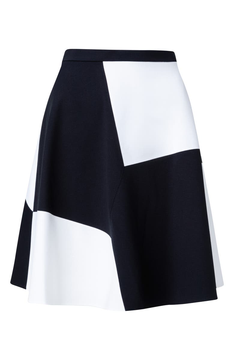Akris punto Kaleidoscope Colorblock Jersey A-Line Skirt, Alternate, color,